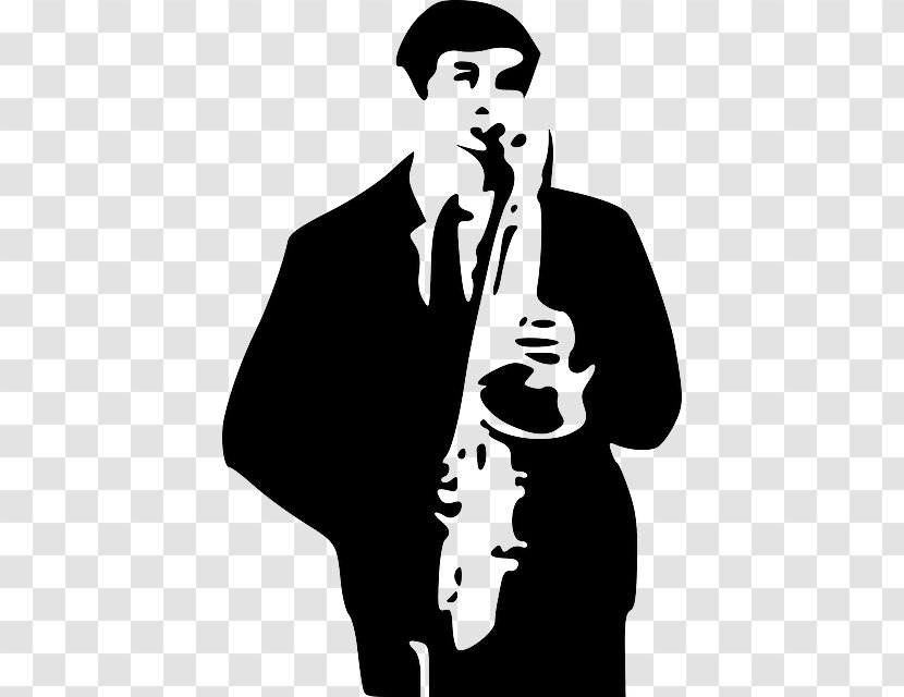 Saxophone Drawing Clip Art - Frame - Black Cartoon Man Transparent Transparent PNG