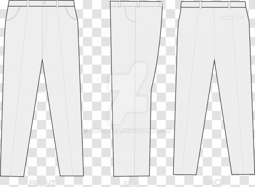 Suit Pants - White Transparent PNG