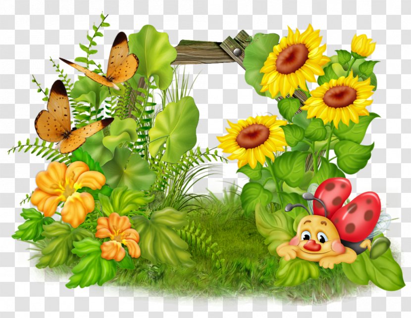 Floral Design Painting Clip Art - Sunflower Transparent PNG