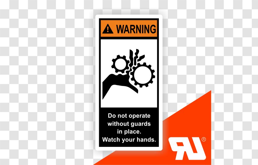 Warning Label ANSI Z535 UL Sicherheitsetikett - Ce Marking - Watch Hands Transparent PNG