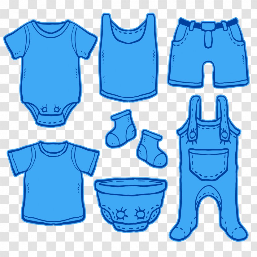 T-shirt Infant Clip Art - Clothing - Vector Baby Romper Transparent PNG