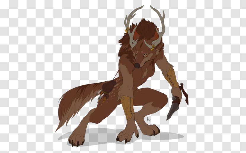 Werewolf Drawing Work Of Art Gray Wolf - Digital Transparent PNG