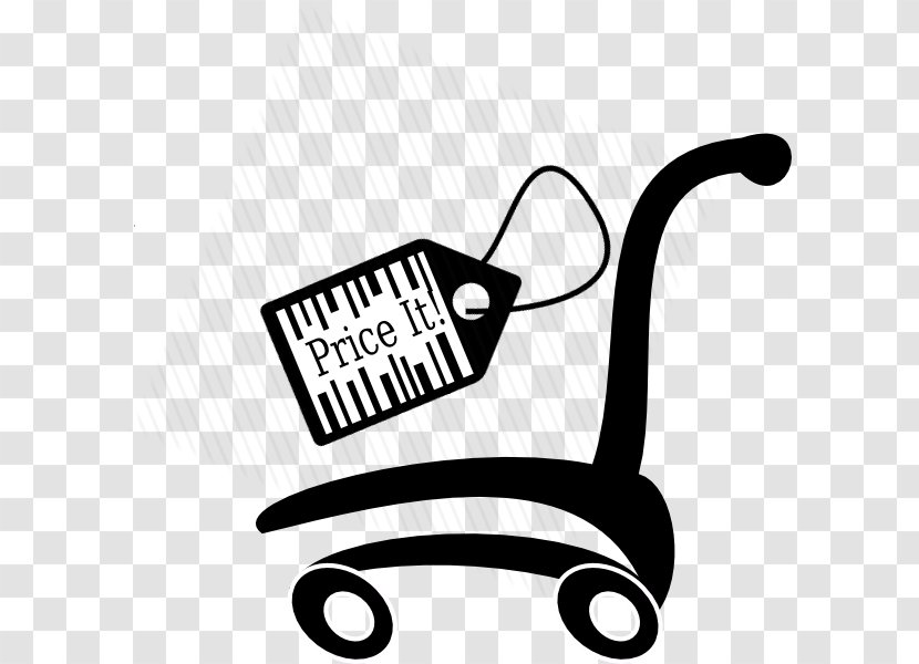 Shopping Cart Online Clip Art - Black And White - Finals Clipart Transparent PNG