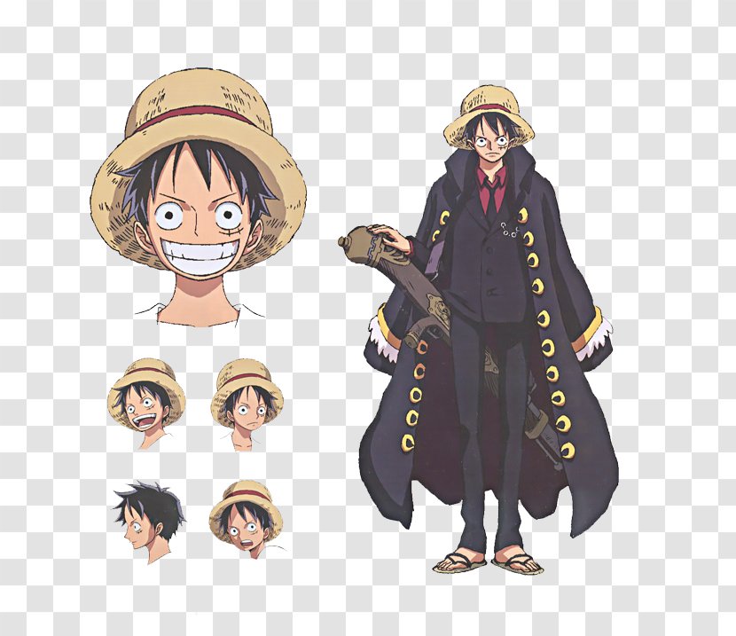 Monkey D. Luffy Roronoa Zoro Nami Nico Robin Garp - Watercolor - One Piece Transparent PNG