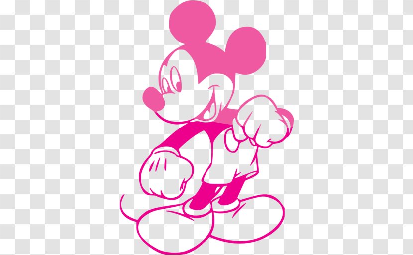 Mickey Mouse Minnie Coloring Book Page Image - Heart Transparent PNG