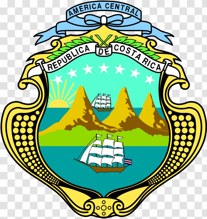 Coat Of Arms Costa Rica National Flag - Area - Symbol Transparent PNG