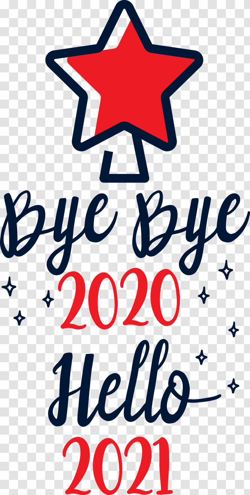 Hello 2021 Year Bye Bye 2020 Year Transparent PNG