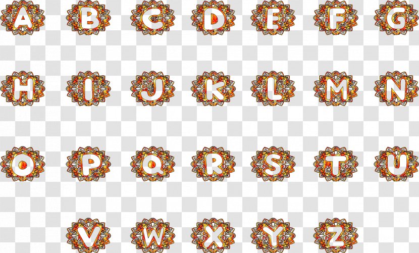 Body Jewellery Material Amber - Text - Alphabet Collection Transparent PNG