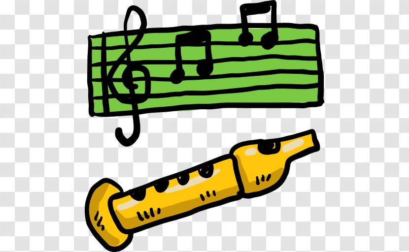 Cartoon Flute Musical Instrument - Flower Transparent PNG