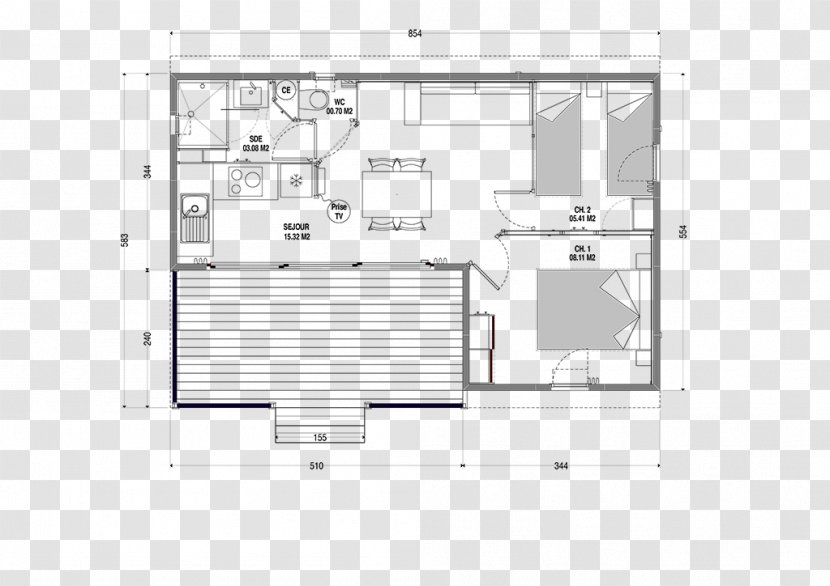 Chalet Floor Plan Room Cottage Architectural Engineering - Laundry Transparent PNG