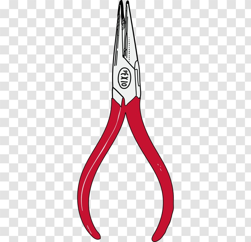 Needle-nose Pliers Tool Clip Art - Needlenose - Cartoon Material Picture Transparent PNG