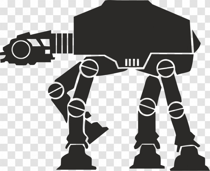 Anakin Skywalker C-3PO R2-D2 Yoda Stormtrooper - Black And White Transparent PNG