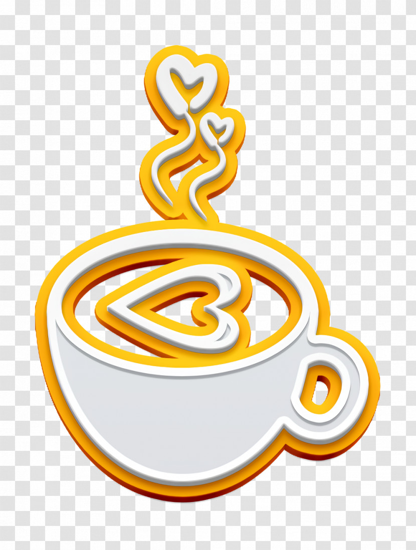 Celebrations Icon Food Icon Hot Coffee Cup With Hearts Icon Transparent PNG