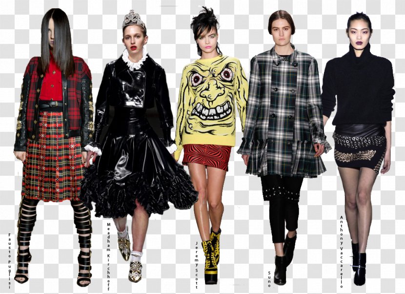 Punk Fashion Rock Tartan Subculture - Designer - Souces Transparent PNG