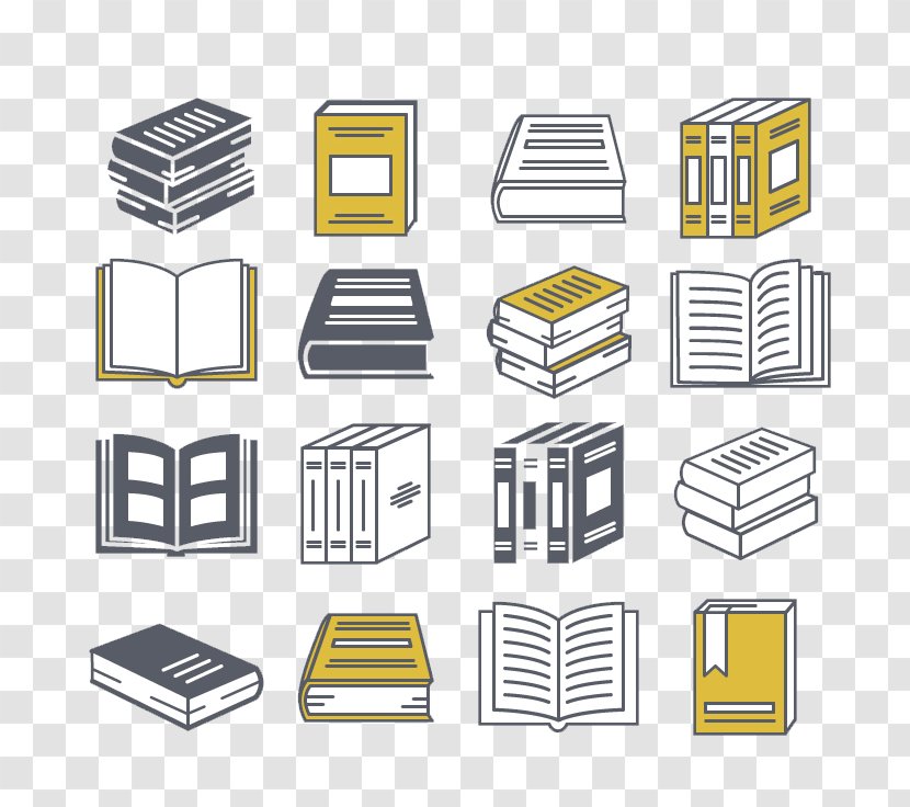 Book Download Icon - Symbol - Creative Vintage Books Transparent PNG