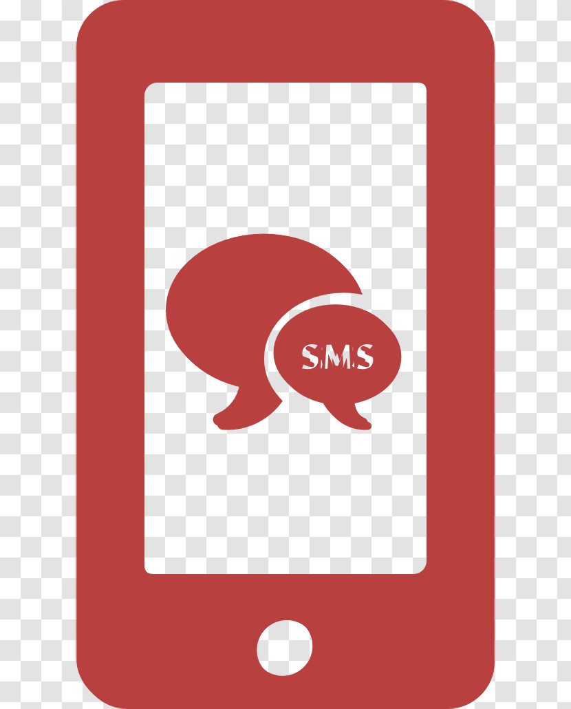 Sms Icon Phone Set Full Icon Sms Bubbles Symbol On Phone Screen Icon Transparent PNG