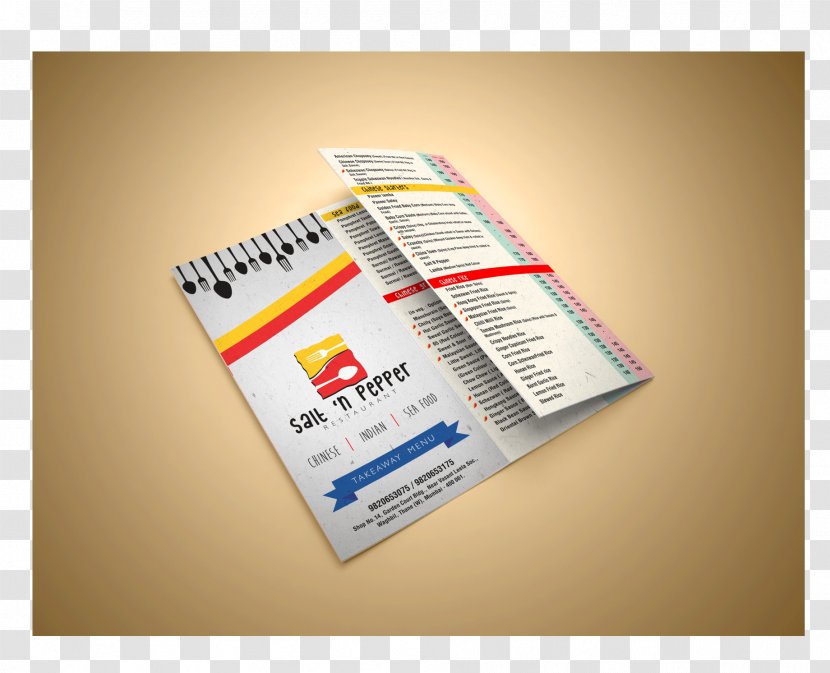 Brand Font - Menu Card Transparent PNG