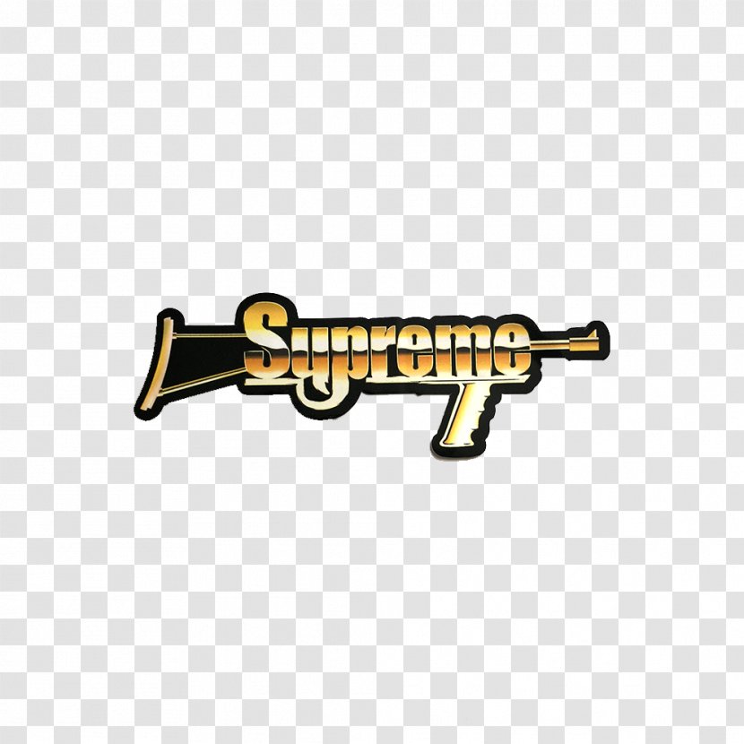 Brand Supreme Logo Sticker Louis Vuitton - Geto Boys - Gold Gun Transparent PNG