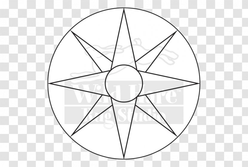 Circle Point Angle White - Star Transparent PNG