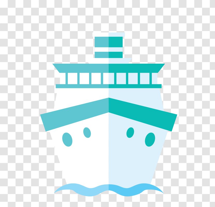 Cruise Ship Animation Drawing - Brand - Blue Transparent PNG