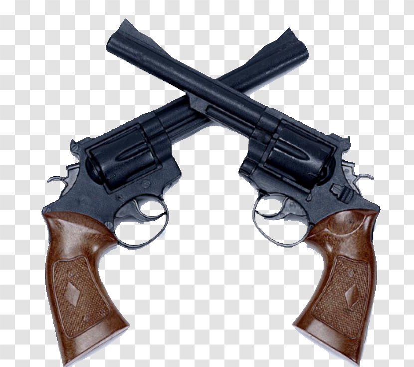 Revolver Firearm Pistol Gun Weapon - Cartoon Transparent PNG