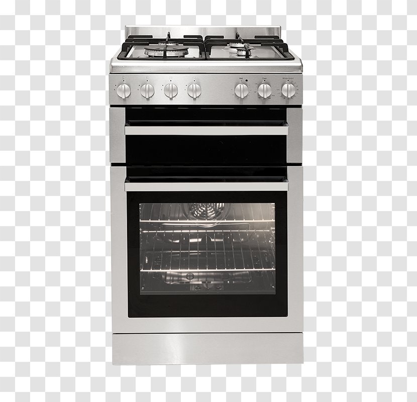 Gas Stove Cooking Ranges Euromaid FSG54S Freestanding S/Steel Oven & Cooktop Home Appliance - Ggfw50ng Transparent PNG