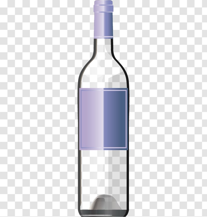 Wine Glass Bottle - Alcoholic Beverage - Vector Bottles Transparent PNG