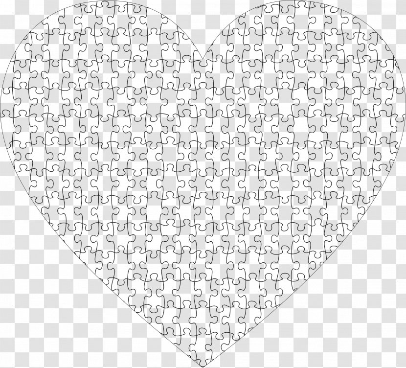 Jigsaw Puzzles Heart Love ASCII Art - Puzzle Transparent PNG