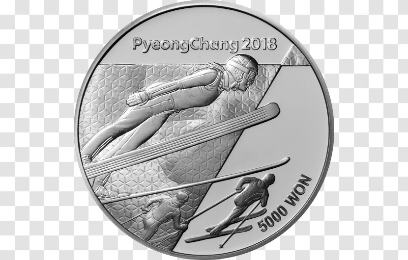 PyeongChang 2018 Olympic Winter Games Commemorative Coin Pyeongchang County Transparent PNG