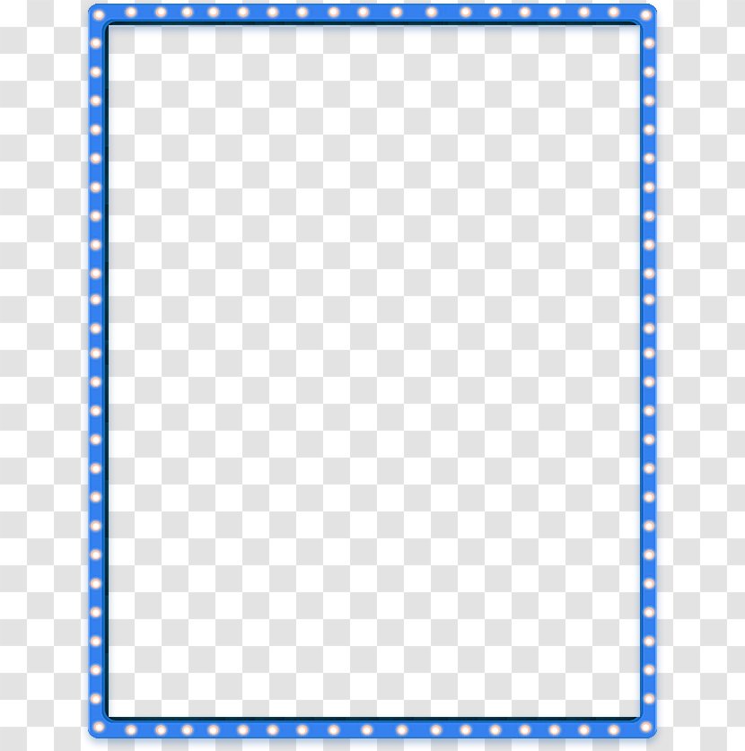 Download Picture Frame - Symmetry - Blue Simple Line Border Texture Transparent PNG