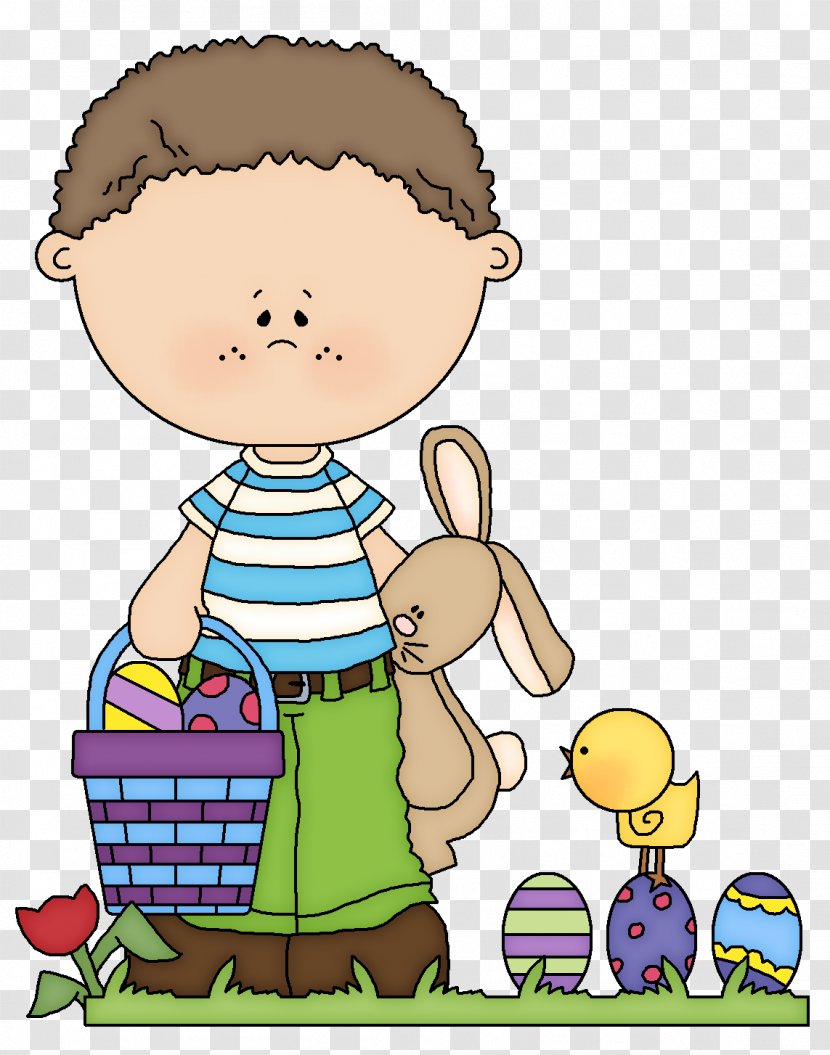 Easter Bunny Basket Clip Art Transparent PNG