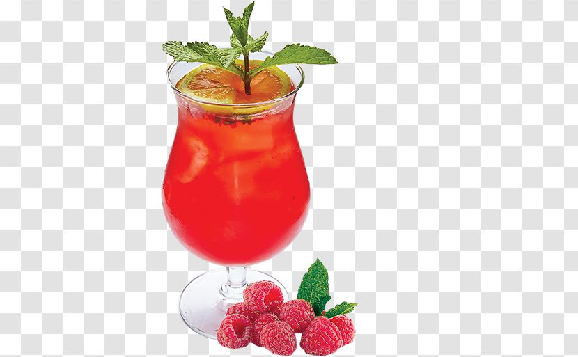 Strawberry Juice Cocktail Garnish Iced Tea - Wine Transparent PNG