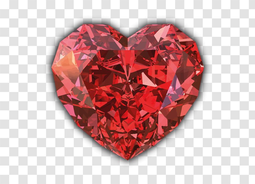 Gemstone Ruby Shira Diamonds Heart - Gemology Transparent PNG