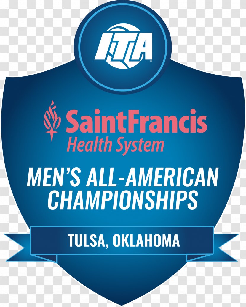 University Of Tulsa Intercollegiate Tennis Association 2017 ITA Men’s All-American Championships - Blue Transparent PNG