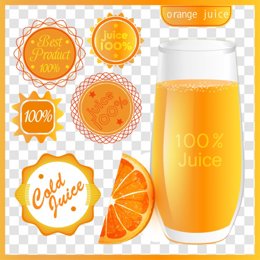 Orange Juice Fizzy Drinks Drink Soft - Food - Vector Transparent PNG
