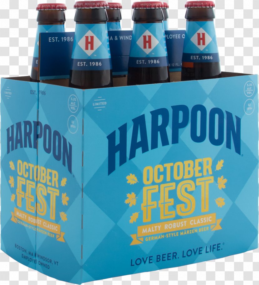 Beer Harpoon Brewery Oktoberfest Bottle Blue Moon Transparent PNG