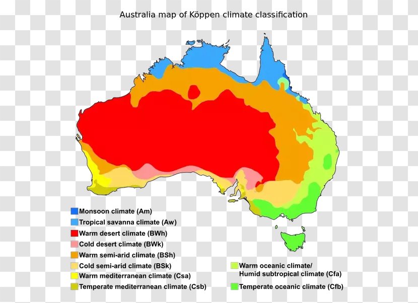 Geography Of Australia World Map Climate Transparent PNG