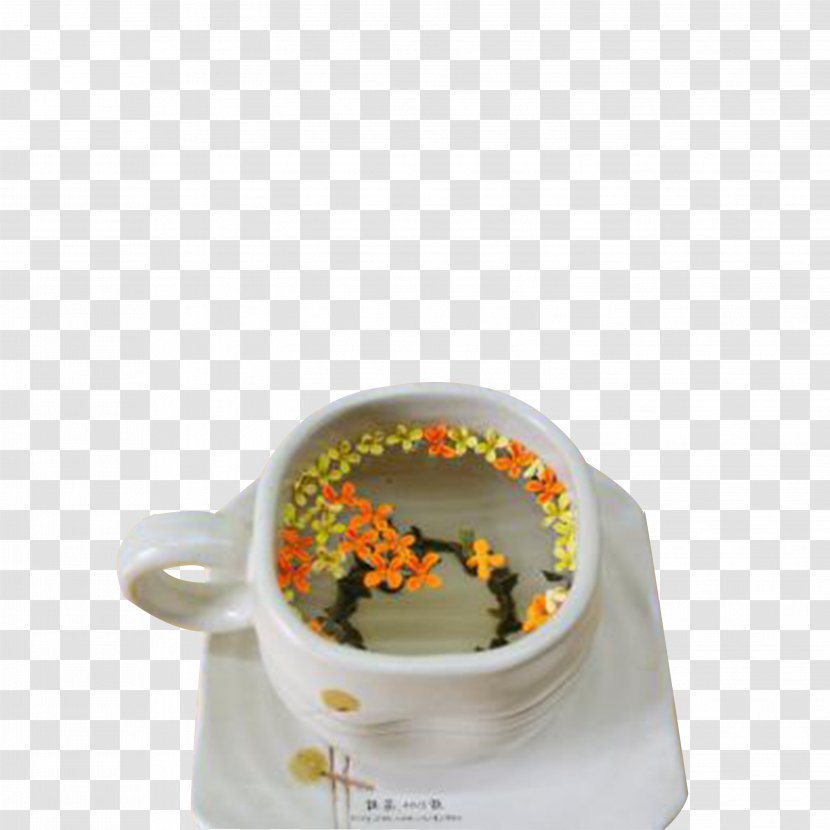Green Tea Coffee Oolong Sweet Osmanthus Transparent PNG