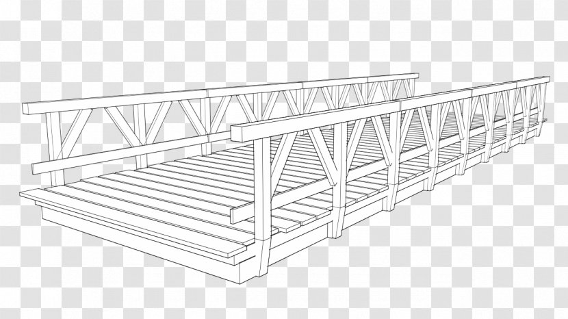 Line Steel Angle - Wooden Bridge Transparent PNG
