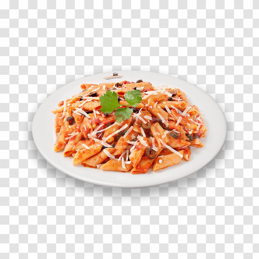 Spaghetti Alla Puttanesca Vegetarian Cuisine Plate Penne Platter Transparent PNG