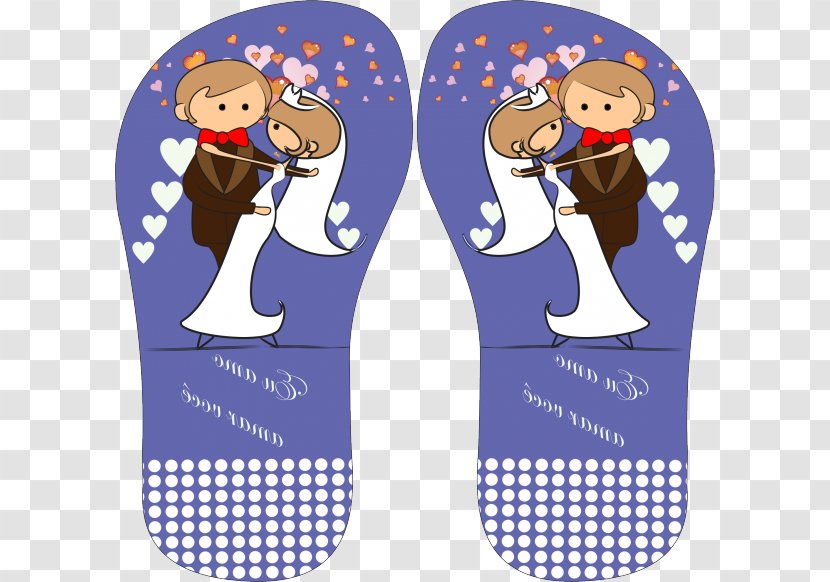 Flip-flops Marriage Slide Printing Shop - Shoe - Estampas Transparent PNG