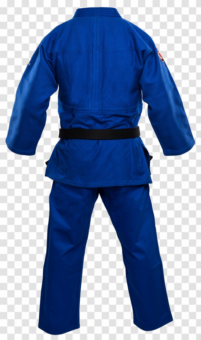 Blue Double Cloth White Judogi - Robe - Usa Judo Transparent PNG