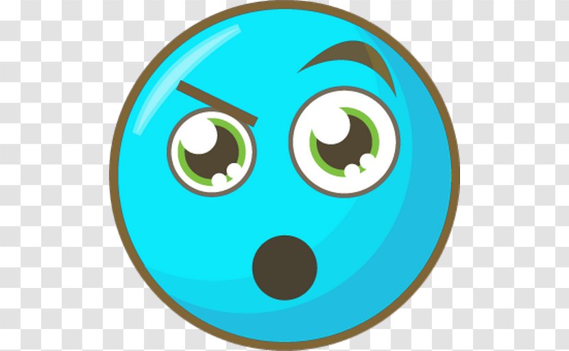Emoji Surprise - Aqua - Turquoise Transparent PNG