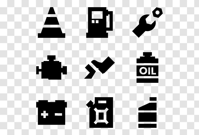 Car Auto Mechanic Motor Vehicle Service - Black And White - Vector Parts Transparent PNG