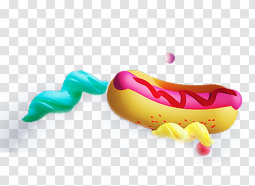 Hot Dog Sausage Cartoon - Creative Illustration Transparent PNG