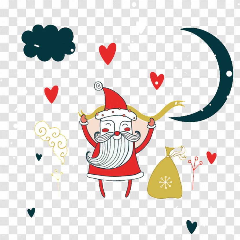 Santa Claus Christmas Greeting Card New Year Years Day Transparent PNG