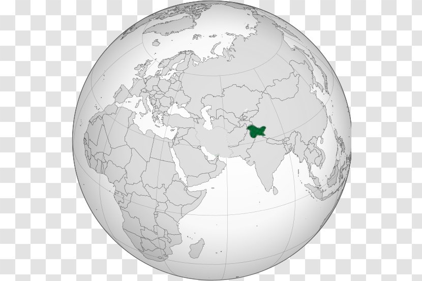 Iran World Map Kashmir - Globe Transparent PNG