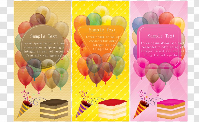 Party Balloon Euclidean Vector - Watercolor Cake Transparent PNG