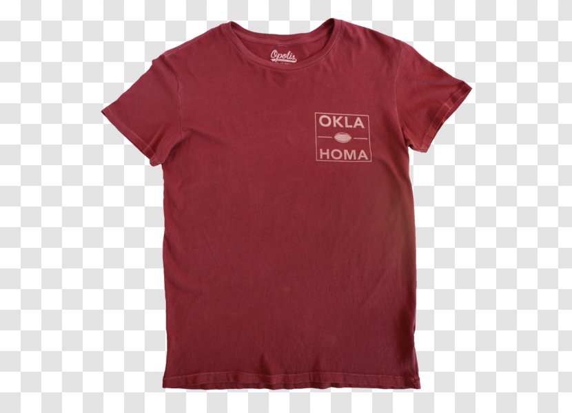 T-shirt Sleeve Product RED.M - Frame - Oklahoma City Skyline Shirt Transparent PNG