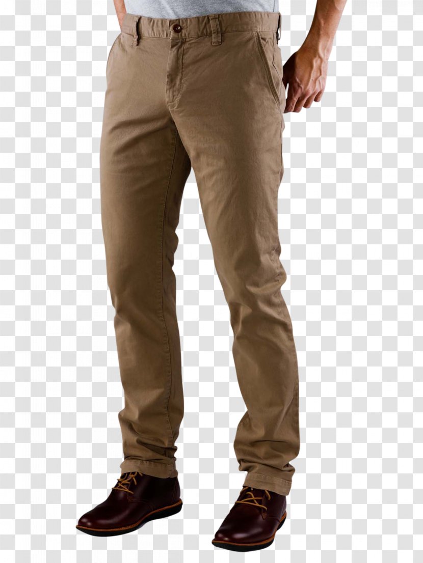 Jeans Khaki - Beige Trousers Transparent PNG